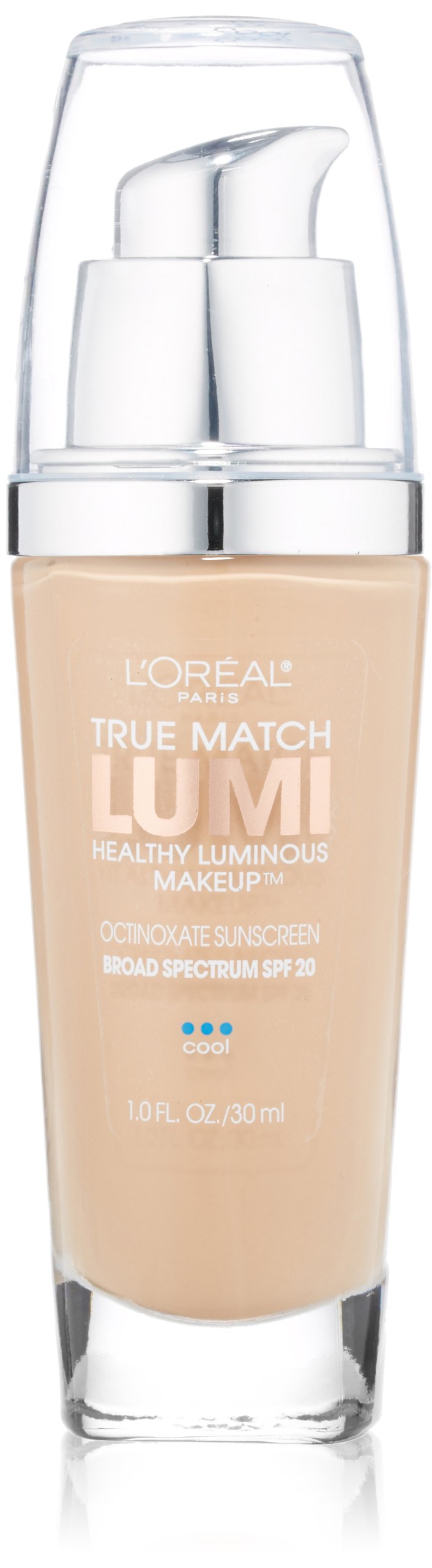 L'Oréal Paris True Match Lumi Healthy Luminous Makeup, C4 Shell Beige, 1 fl. oz.