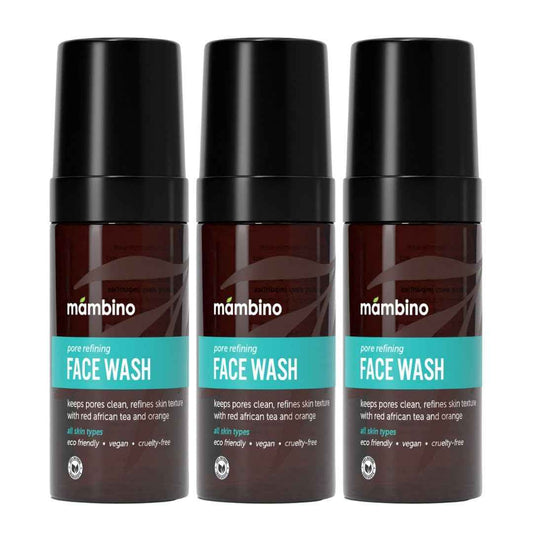 Mambino Organics Pore Refining Foaming Cleanser, Red African Tea + Orange, 5.5 Fluid Ounces… (2-Pack Foaming Cleanser)