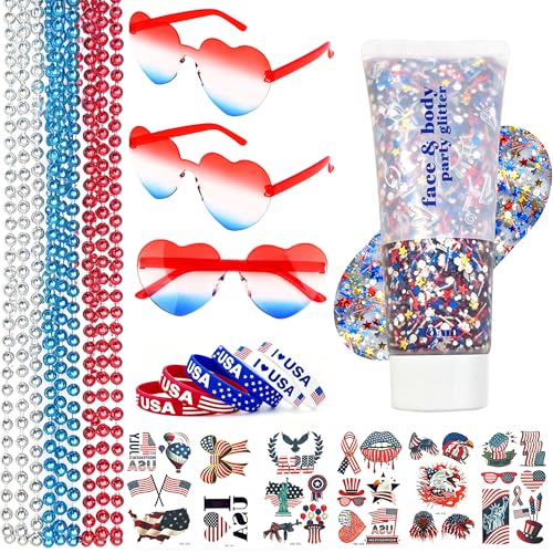 4th of July Patriotic Accessories Set - 25 Pieces