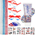 4th of July Patriotic Accessories Set - 25 Pieces