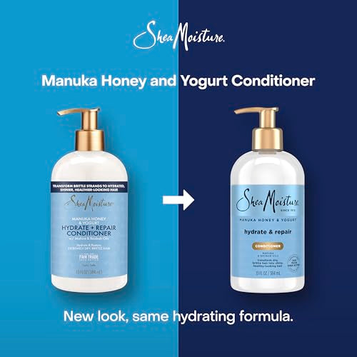 SheaMoisture Hydrate & Repair Condtioner Manuka Honey and Yogurt Conditioner for Damaged Hair Shea Butter Conditioner 13 oz