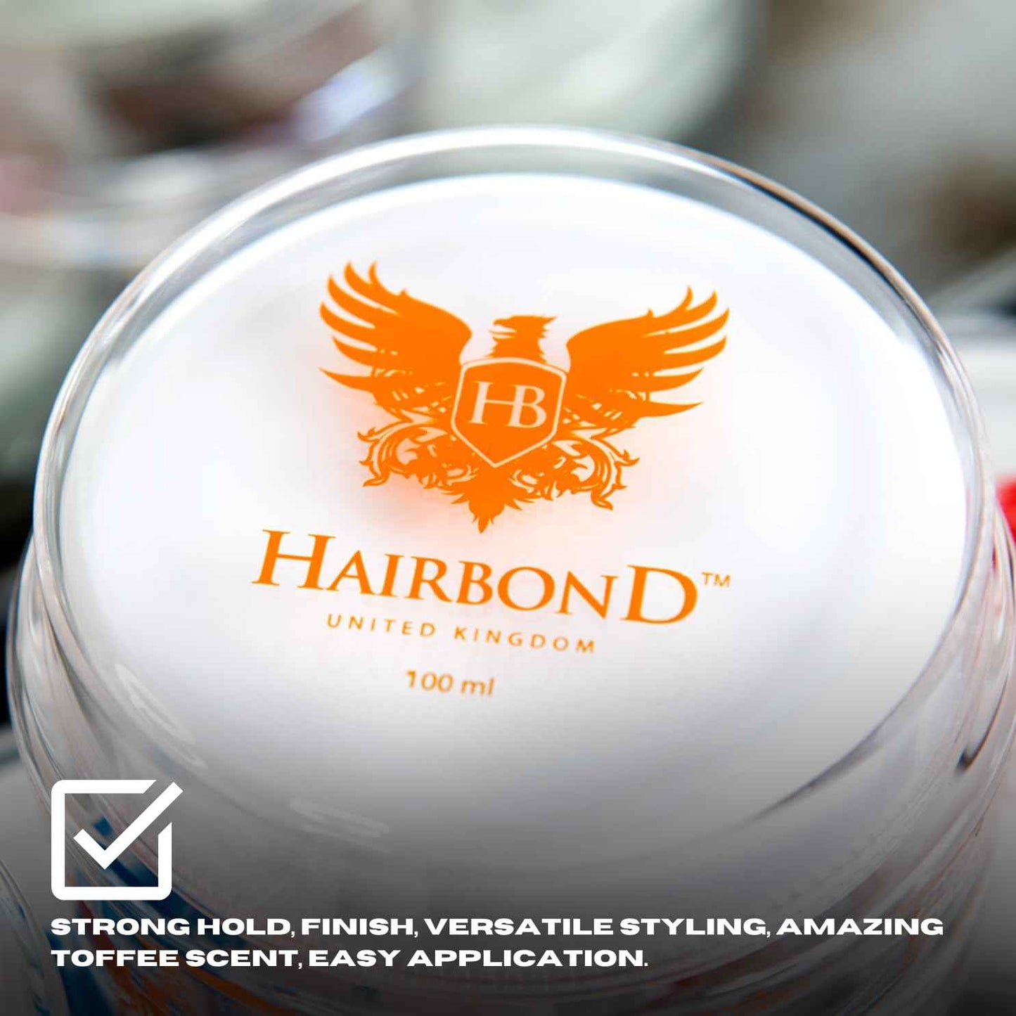 Hairbond Shaper 3.4Oz - A toffee paste for men - Endorsed by celebs - Hair styling product, hair wax for short hair