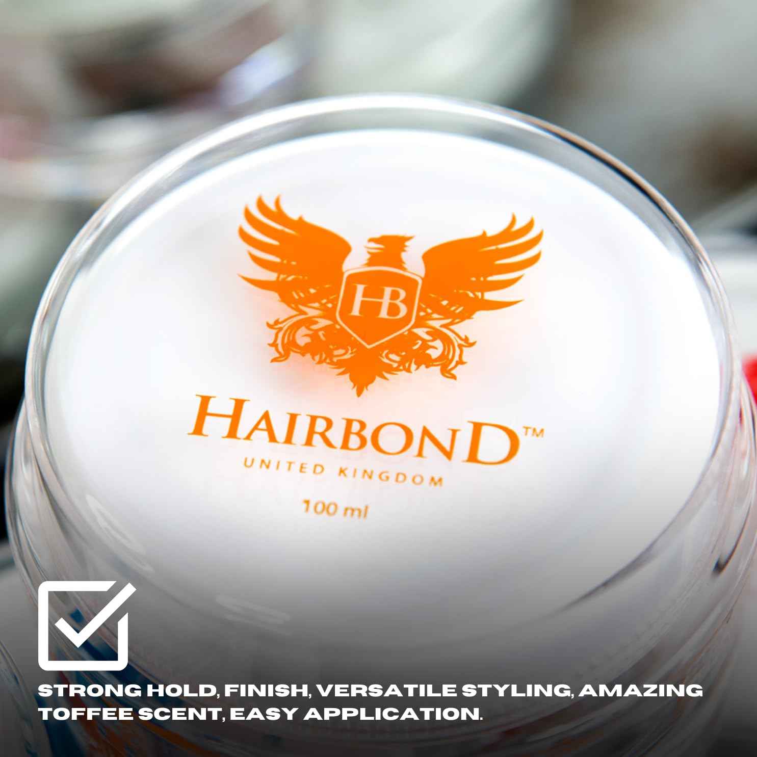 Hairbond Shaper 3.4Oz - A toffee paste for men - Endorsed by celebs - Hair styling product, hair wax for short hair