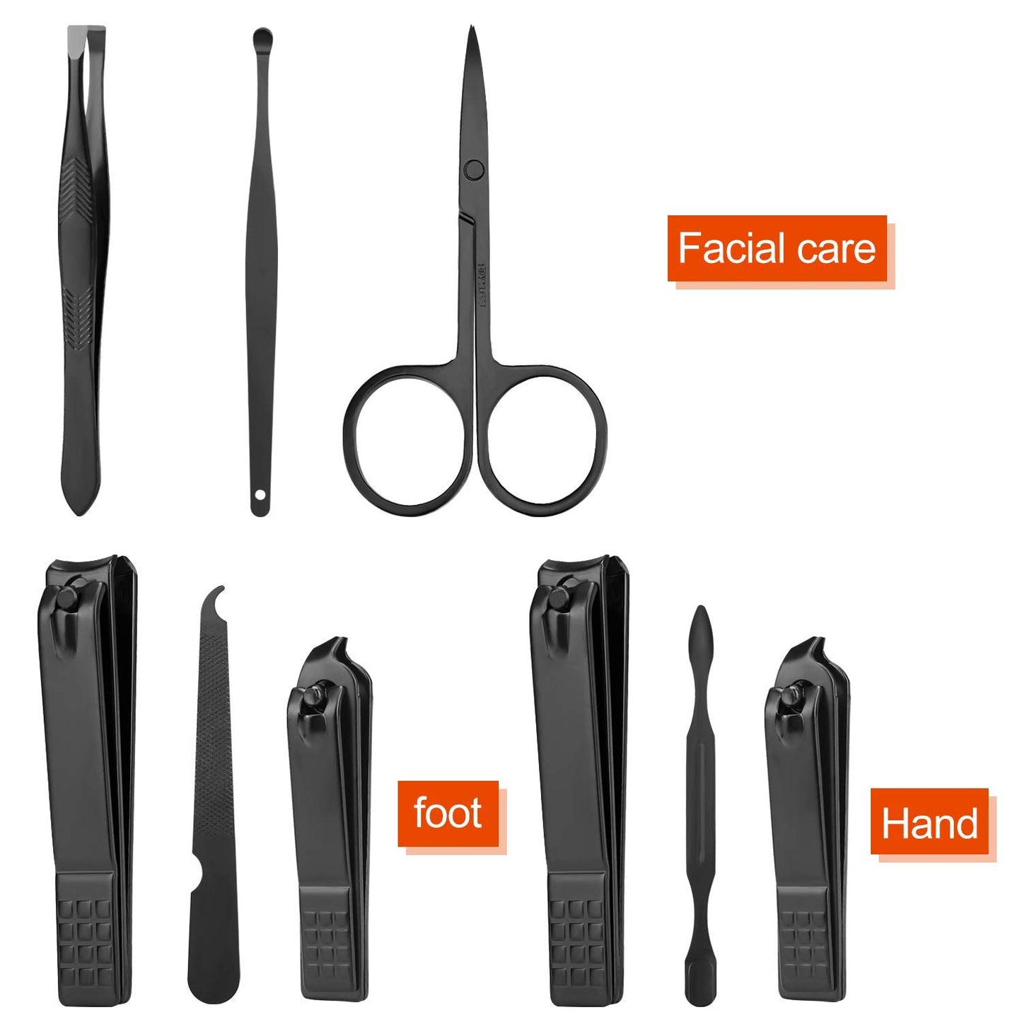 Manicure Set Personal Care Nail Clipper Kit Manicure Professional Pedicure Set Mens Accessories Personal Care Set Grooming Kit Fathers Gift for Men Husband Boyfriend Parent