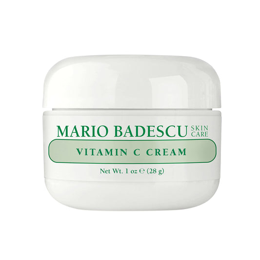 Mario Badescu Vitamin C Cream | Lightweight Face Moisturizer Enriched With Niacinamide for All Skin Types | Visibly Reduces Signs of Aging | 1 Fl Oz