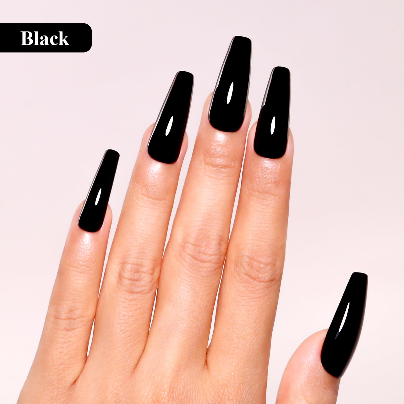 Imtiti Black Gel Nail Polish, 0.5 Fl Oz Black Color Gel Polish Soak Off Led U V Nail Gel Polish Nail Polish Diy Nail Art Starter Manicure Gel Nail Kit For Women Girls…