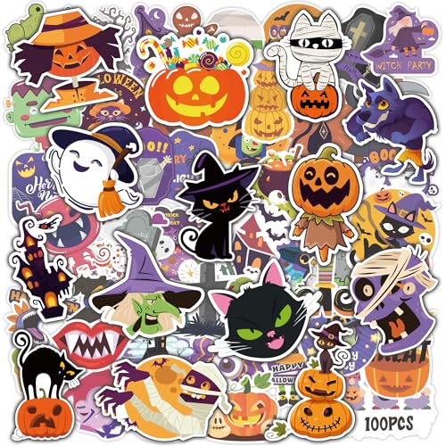 Halloween Stickers 100 PCS - Party Favors Bulk Classroom Crafts