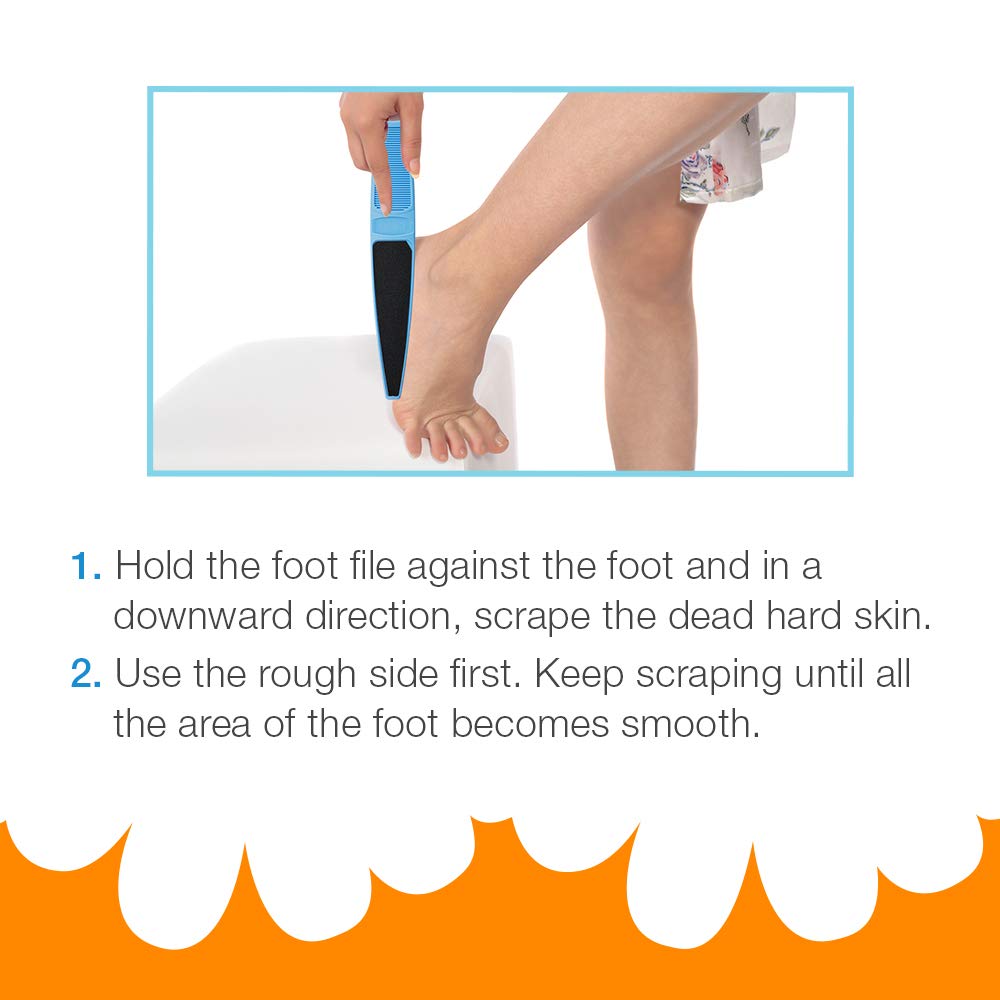 Flowery Swedish Clover Foot File Disposable Pad Kit, Great For Dry Cracked Feet, Refines Calluses