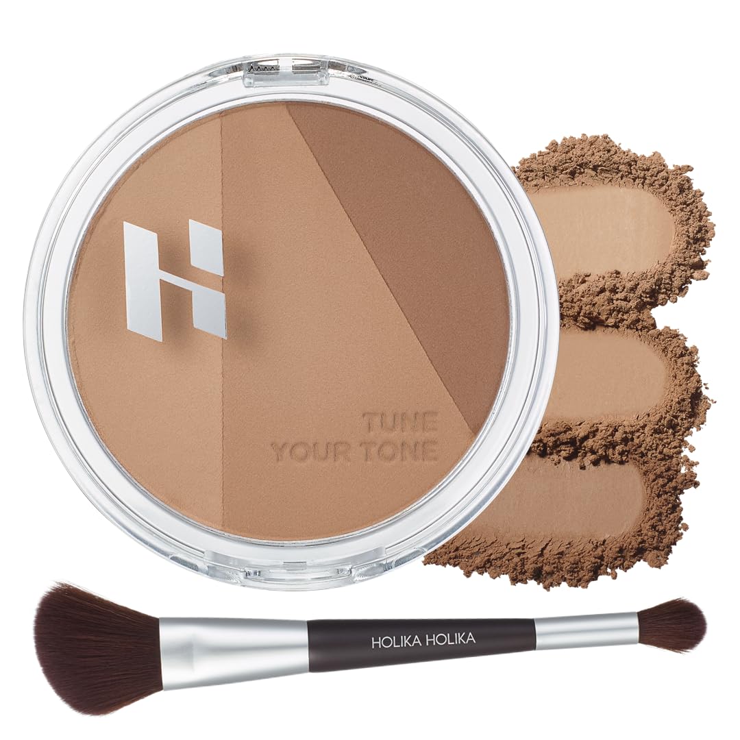 HOLIKA HOLIKA Tone Tuning Shading (01 Cool Grown (Brush SET))