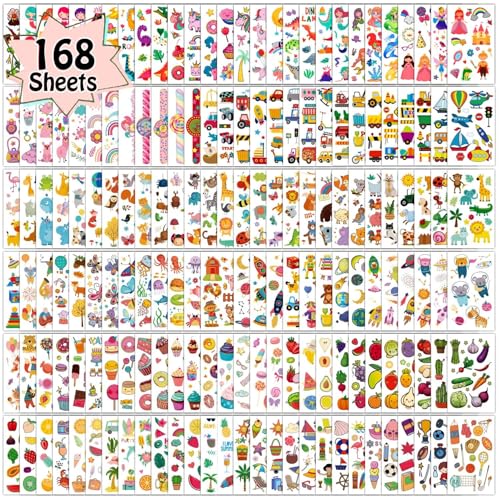 Kids Temporary Tattoos 168 Sheets 2000 Styles Party Favors