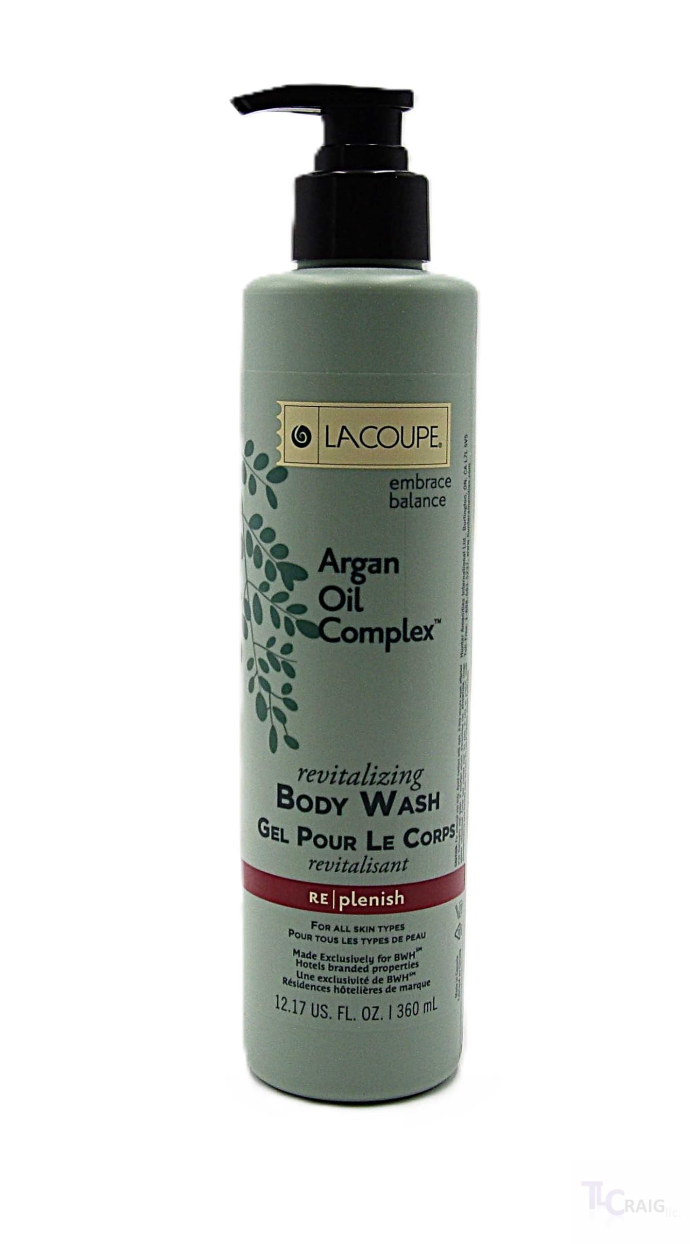 LACOUPE Embrace Balance Argon Oil Complex Revitalizing Body Wash Pump