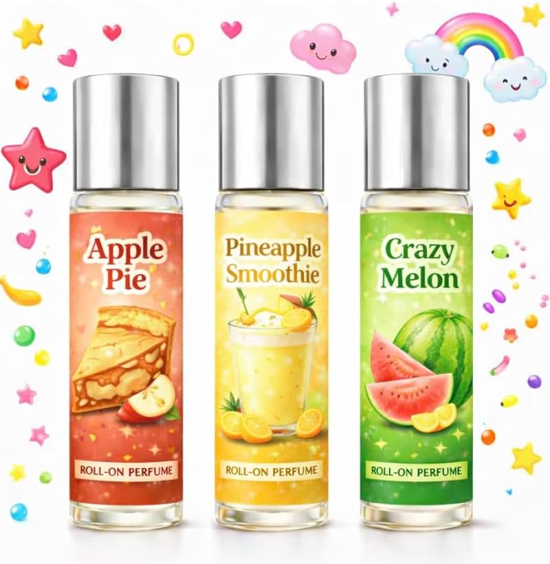 Kids Roll-On Perfume Set - 3 Pack Fruity Scents