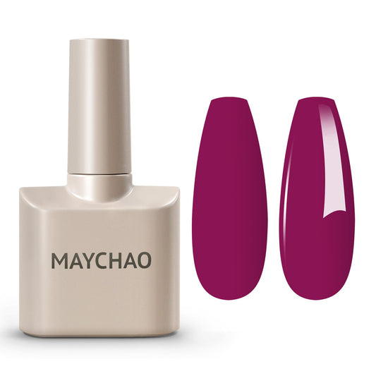 MAYCHAO 15ML Magenta Gel Nail Polish 1Pc Viva Magenta Gel Polish Soak Off UV LED Nail Polish Nail Art Starter Manicure Salon DIY at Home, 0.5 OZ