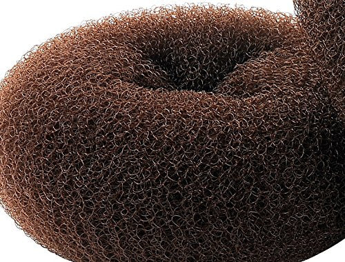 Extra Large Brown Hair Donut Bun Maker | 4.3in Thick Hair