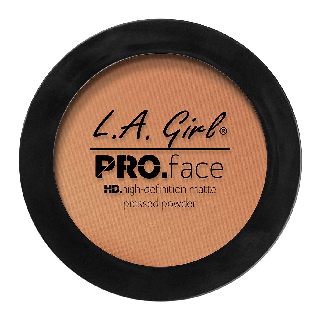 L.A. Girl PRO.Face Matte Pressed Powder, Warm Caramel GPP612 (Pack of 3)