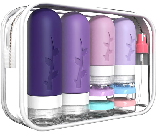 Travel Containers for Toiletries, 18pack TSA Approved Travel Size Containers for Toiletries,travel bottles for Toiletries,travel Jars or Personal Travel Essentials