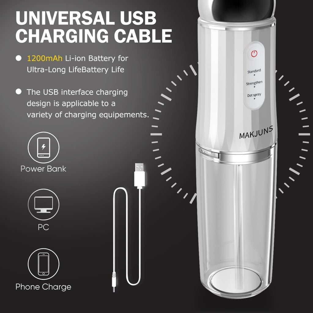 Water-Flosser-Cordless-Teeth-Cleaner Somall Water Dental Flosser with 3 Modes 4 Jets Rechargeable Dental Oral Irrigator for Home Travel (Premium Black)