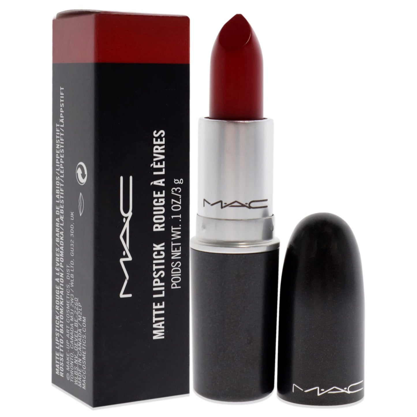 MAC Matte Lipstick - 612 Russian Red Lipstick Women 0.1 oz