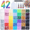 42 Colors Rhinestone Bedazzler Kit with B7000 Glue