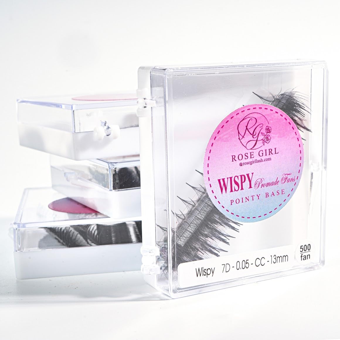 ROSE GIRL Ultra Wispy Lashes Volume Fan-Individual Lashes Fake Eyelashes Extension-Lashes Natural Look-Handmade Kit-5D/7D/9D–C CC D Curl Thickness 0.05~0.07mm-9~16mm Length(7D-0.07-CC-15mm)