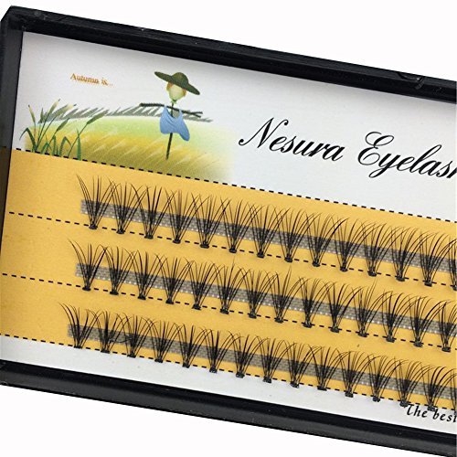 10D Individual Cluster False Eyelashes 6mm-16mm Black