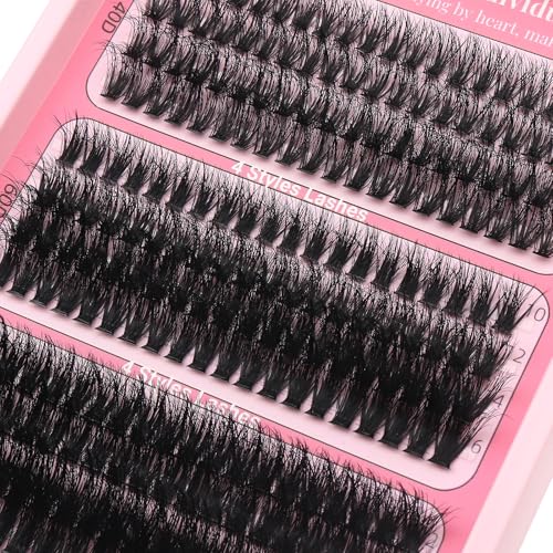 Lash Clusters Kit 40D-100D Volume Extensions 10-16mm 308Pcs