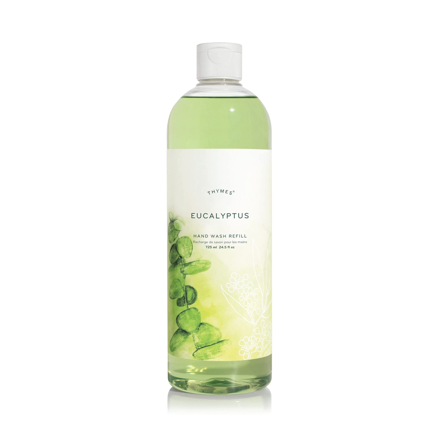 Thymes Eucalyptus Hand Wash Refill - Scented Liquid Hand Soap - Nourishing and Lightly Scented, Ideal for Daily Cleansing - Fresh & Energizing Eucalyptus Scent - Liquid Hand Soap - 24.5 Fl Oz