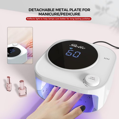 Belle UV Nail Lamp, UV Light for Gel Nails, LED Nail Lamp with 4 Timer Modes, Gel Nail Light Nail Dryer Salon-Quality Nail Curing Lamp for Home and Professional Use