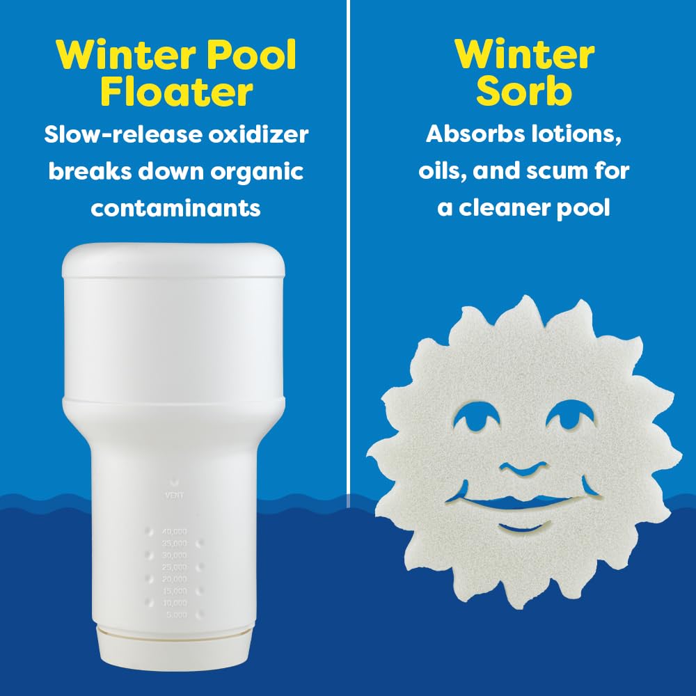 In The Swim Pool Closing Kit - Winterizing Chemicals for Above Ground and In-Ground Pools - Up to 35,000 Gallons