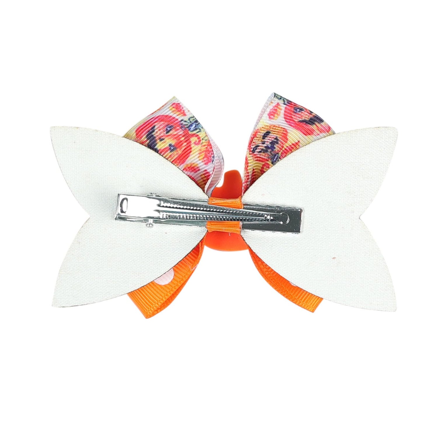 Koolgil Baby Girl's Cute Bowknot Hair Clips Halloween Bat Wing Hair Clips Pumpkin Head Hair Clips (C- Purple 1)