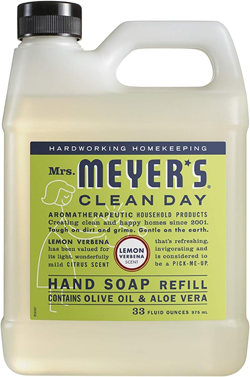 MRS. MEYER'S CLEAN DAY Hand Soap Refill Scent Variety Pack 2 CT (Lemon Verbena + Rain Water)