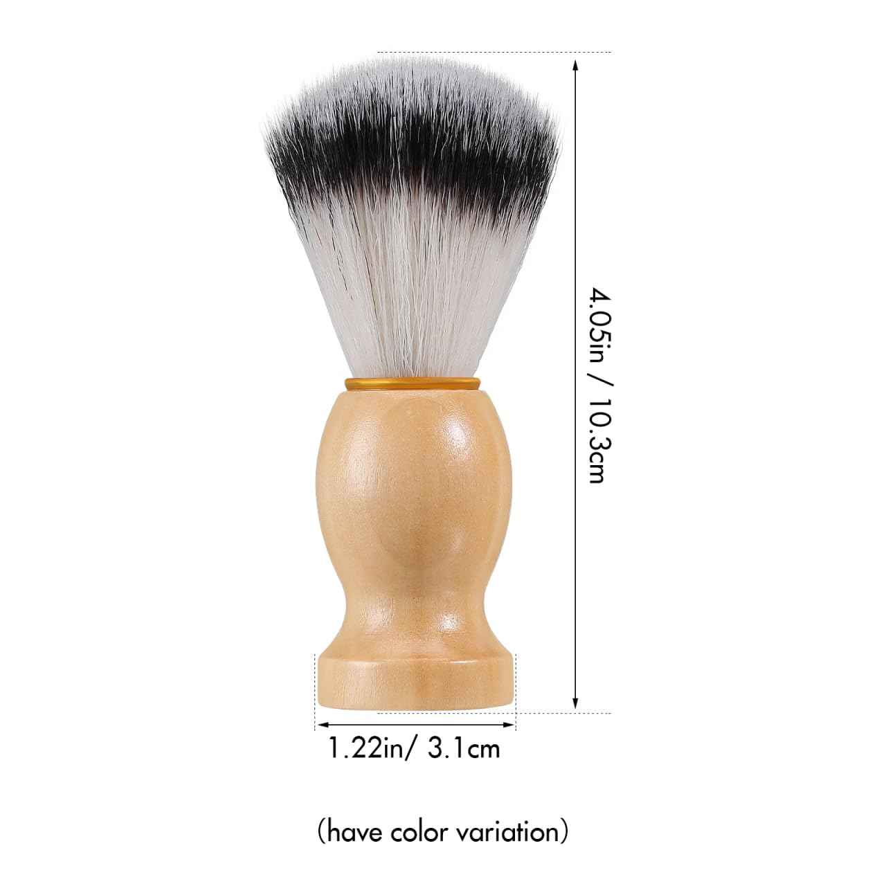10 Pcs Wood Handled Badger Hair Shaving Brush Professional Salon Tools Beard Grooming Tool for Men Shave Accessory