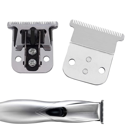 Replacement T-Blade Compatible with Andis Model D-8/7 Slim-Line Pro-Li Cord/Cordless Trimmer Hair Clipper Replacement T outliner Blades (Silver)