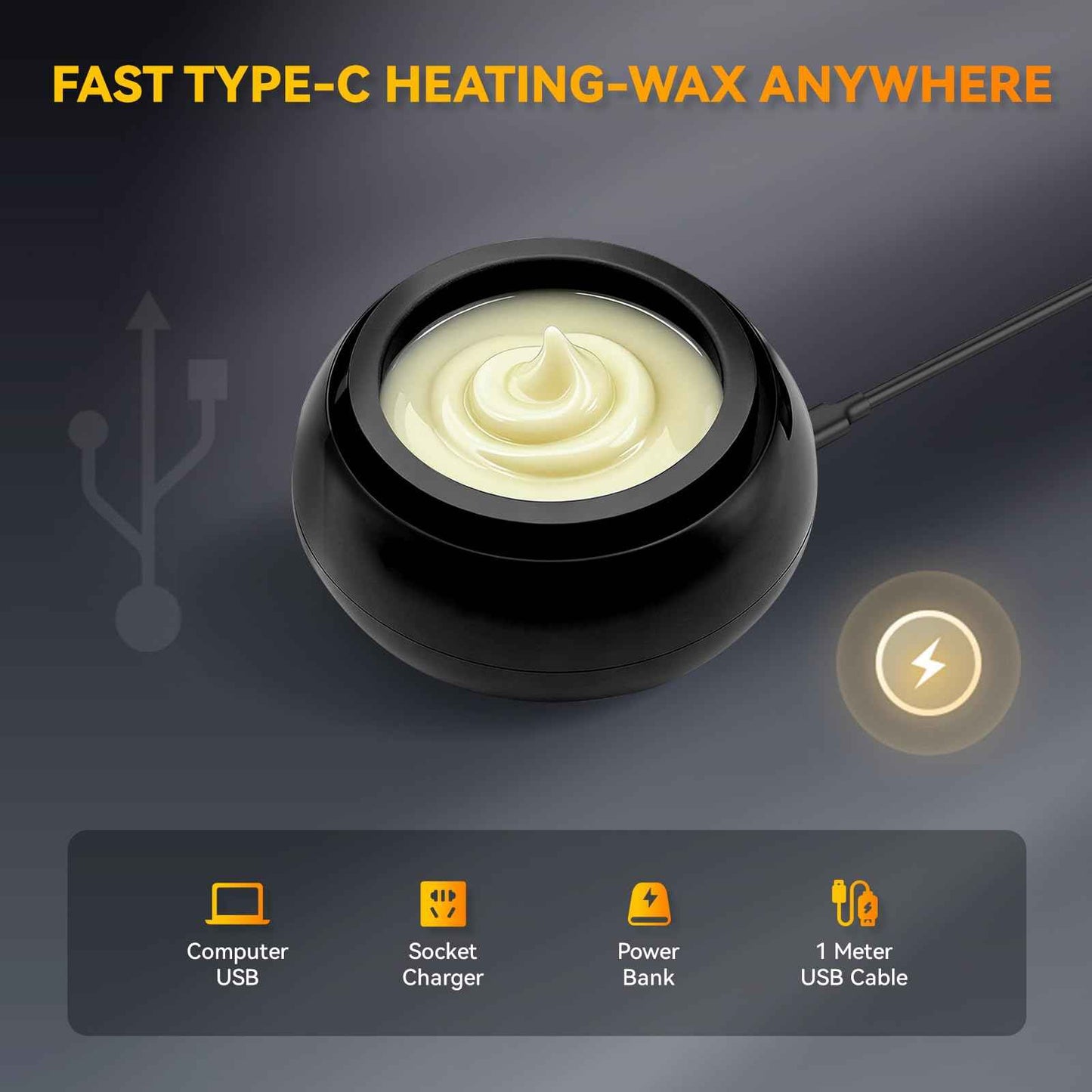 Nose Wax Kit Men, Nose Ear Hair Waxing Kit with 100g Nose Wax, Painless Nose Ear Hair Removal Kit, Smart Constant Temp, USB Fast Heat, Upgraded Capacity, Multi-Accessories