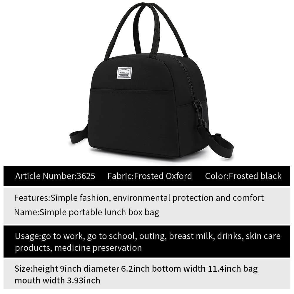 lunch bag women & men, Reusable Insulated Cooler Lunch Box Adult Water Resistant Lunch tote bag for Work Picnic Beach or Travel