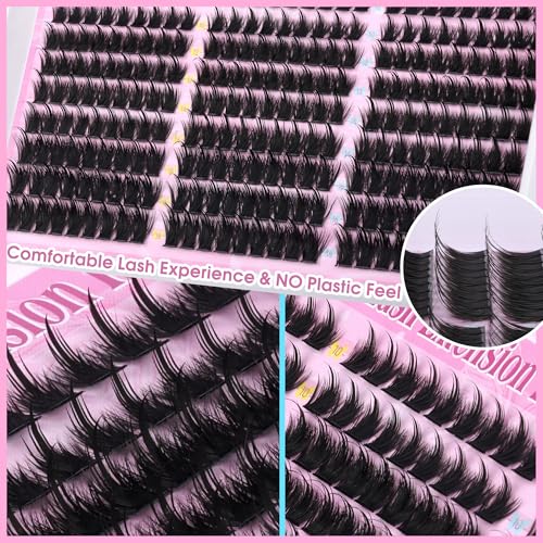 Winifred Eyelash Clusters Kit 10-18mm Spiky Fairy Lashes with Bond & Tweezers