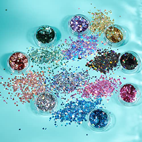 Moon Glitter Holographic Gold Cosmetic Glitter 0.10oz