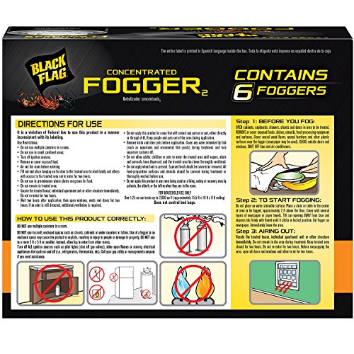 Black Flag Indoor Fogger, Pack of 6