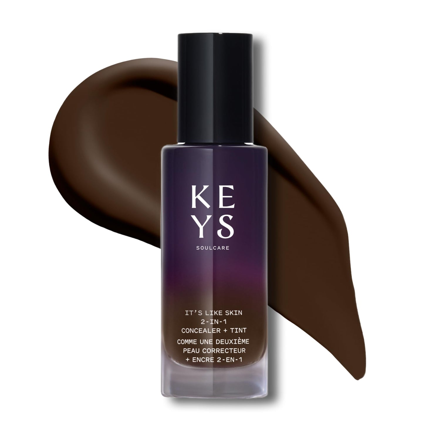 Keys Soulcare It's Like Skin 2-In-1 Concealer + Tint, Brightens & Blurs with Niacinamide & Squalane for Radiant Skin, Vegan, Cruelty-Free, 1 Fl Oz