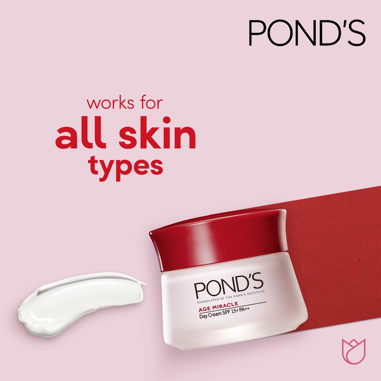 Ponds Age Miracle Day Cream, Anti Wrinkle Cream & Face Moisturizer with SPF 15, Use as a Daily Moisturizer for Face, 50 ML