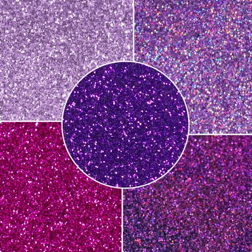 MARBLERS Fine Cosmetic Glitter 5-Pack - Purple 0.9oz