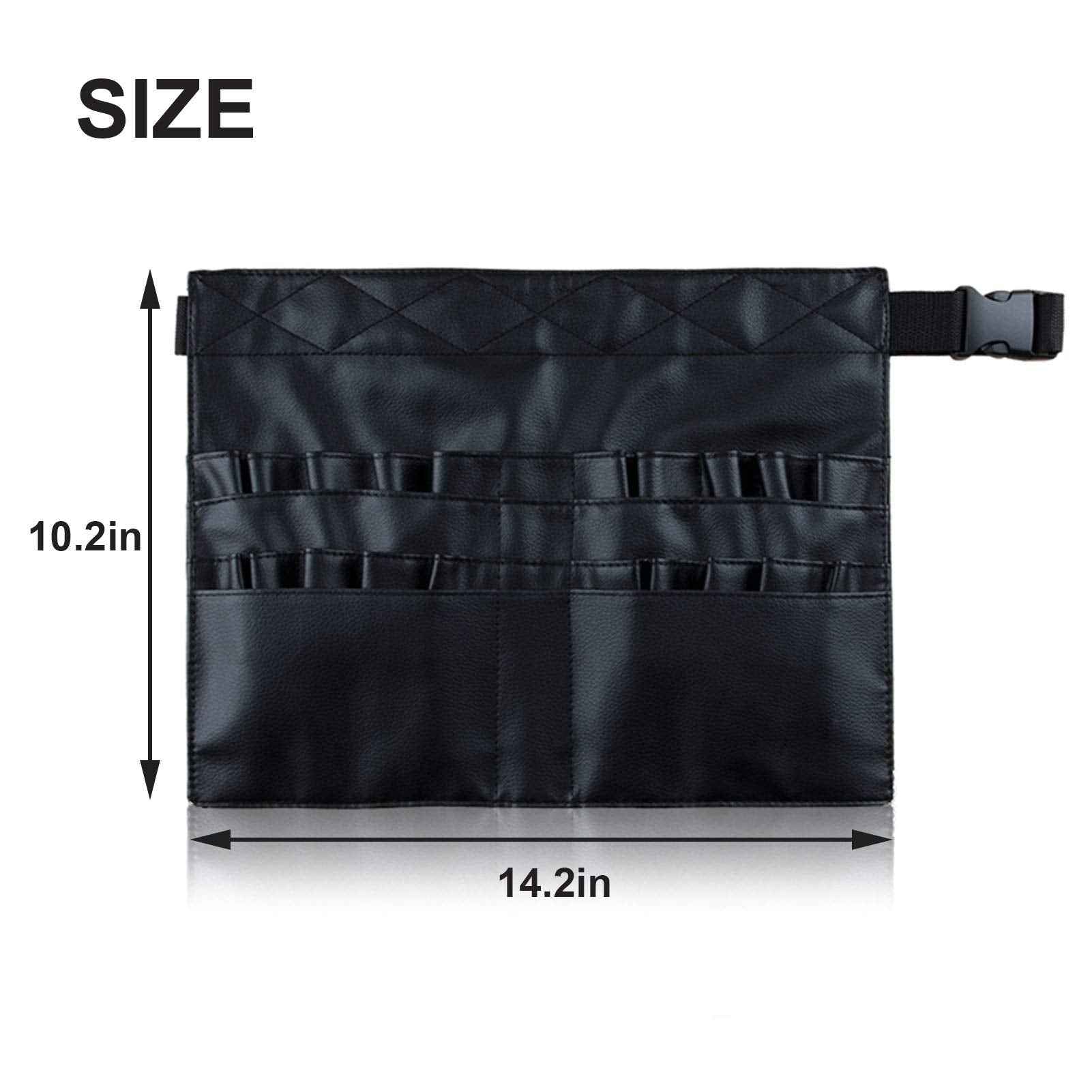 goldwheat Makeup Brush Belt Professional 26 Pockets With Artist Strap, Portable Foldable Cosmetic Pouch For Women