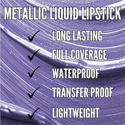 Mynena Metallic Liquid Lipstick - Light Purple Mira | Waterproof