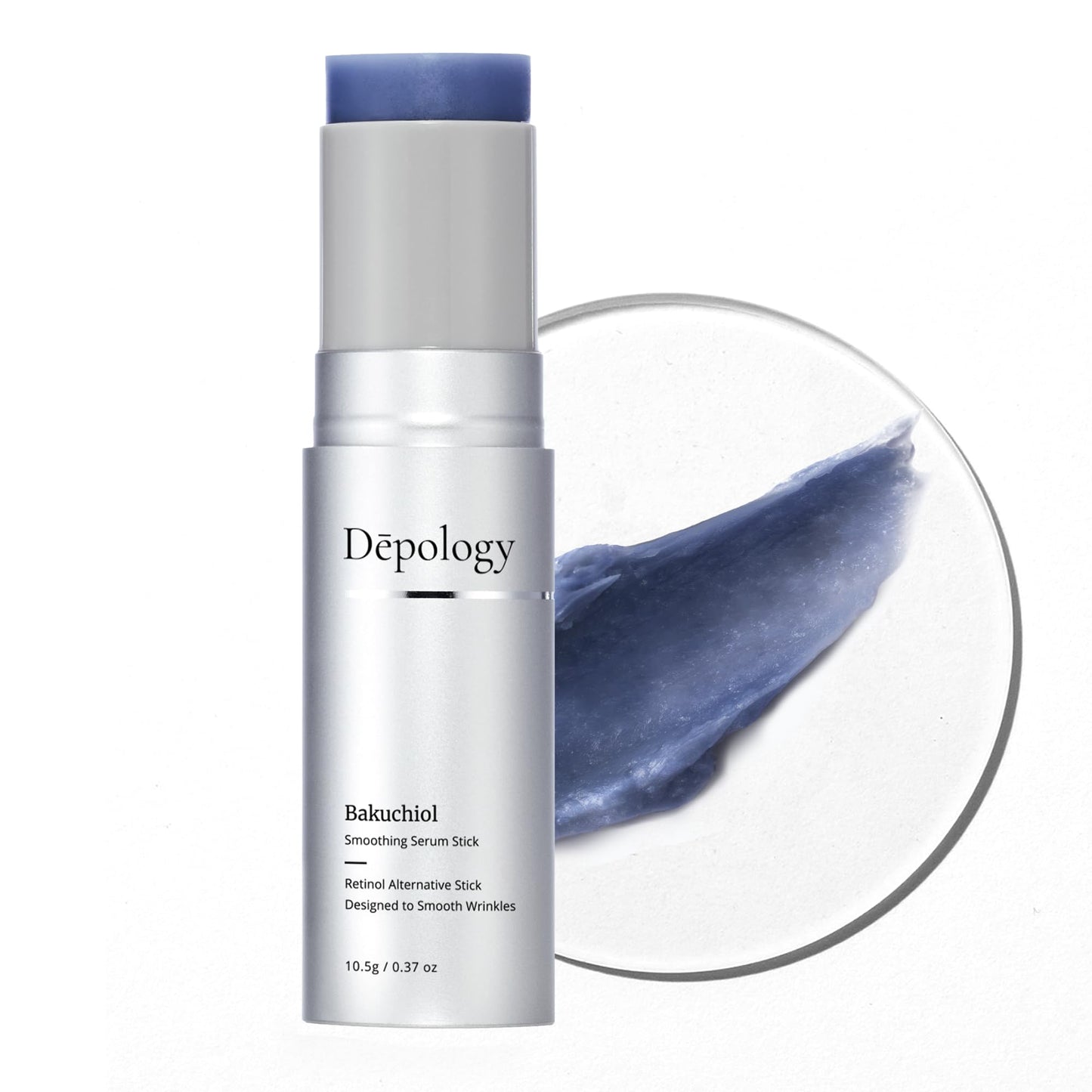 Depology Bakuchiol Smoothing Serum Stick | Hydrating Serum Stick for Wrinkles & Fine Lines | Facial Balm Moisturizer | Korea Beauty & Personal Care