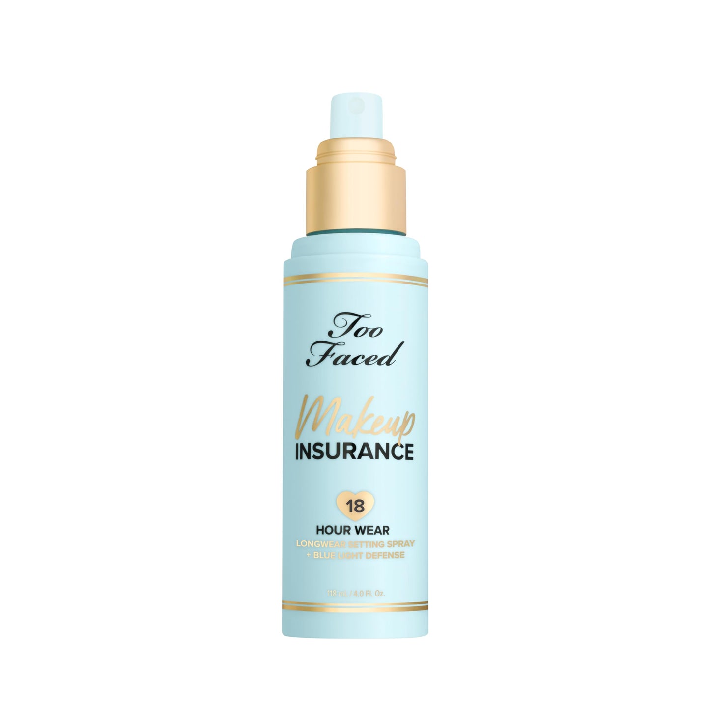 Too Faced Makeup Insurance Setting Spray | Hydrating, Long Lasting, Vegan + Cruelty Free, 4 Fl Oz