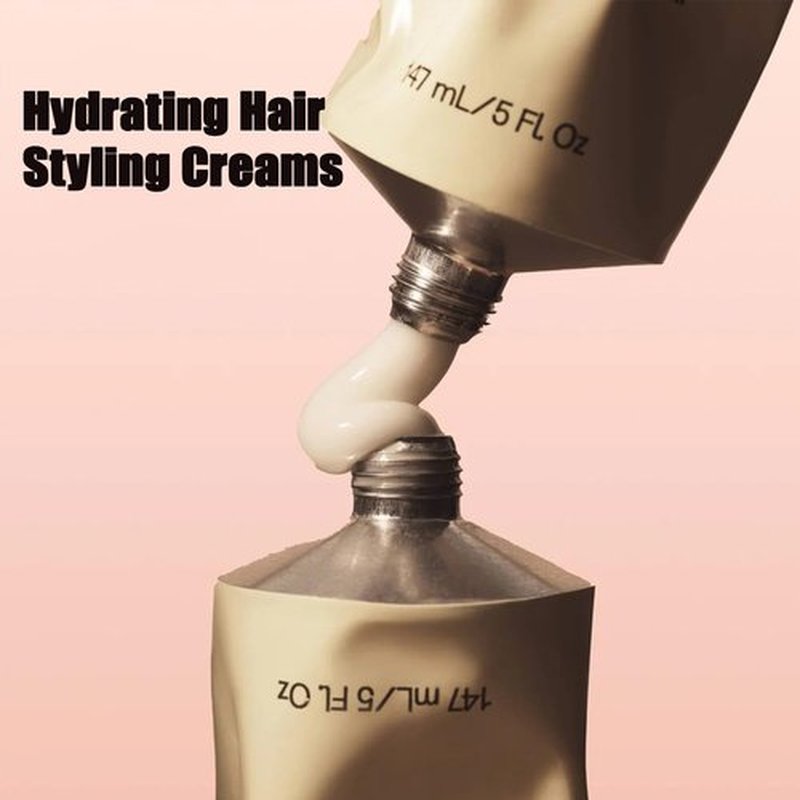 Complete Air Dry Cream, No Heat Air Dry Cream, Hydrating Hair Styling Creams, Frizz Control & Enhances Natural Texture, Color-Safe & Lightweight Leave-In for All Hair Types (5FI.OZ, 1pcs)