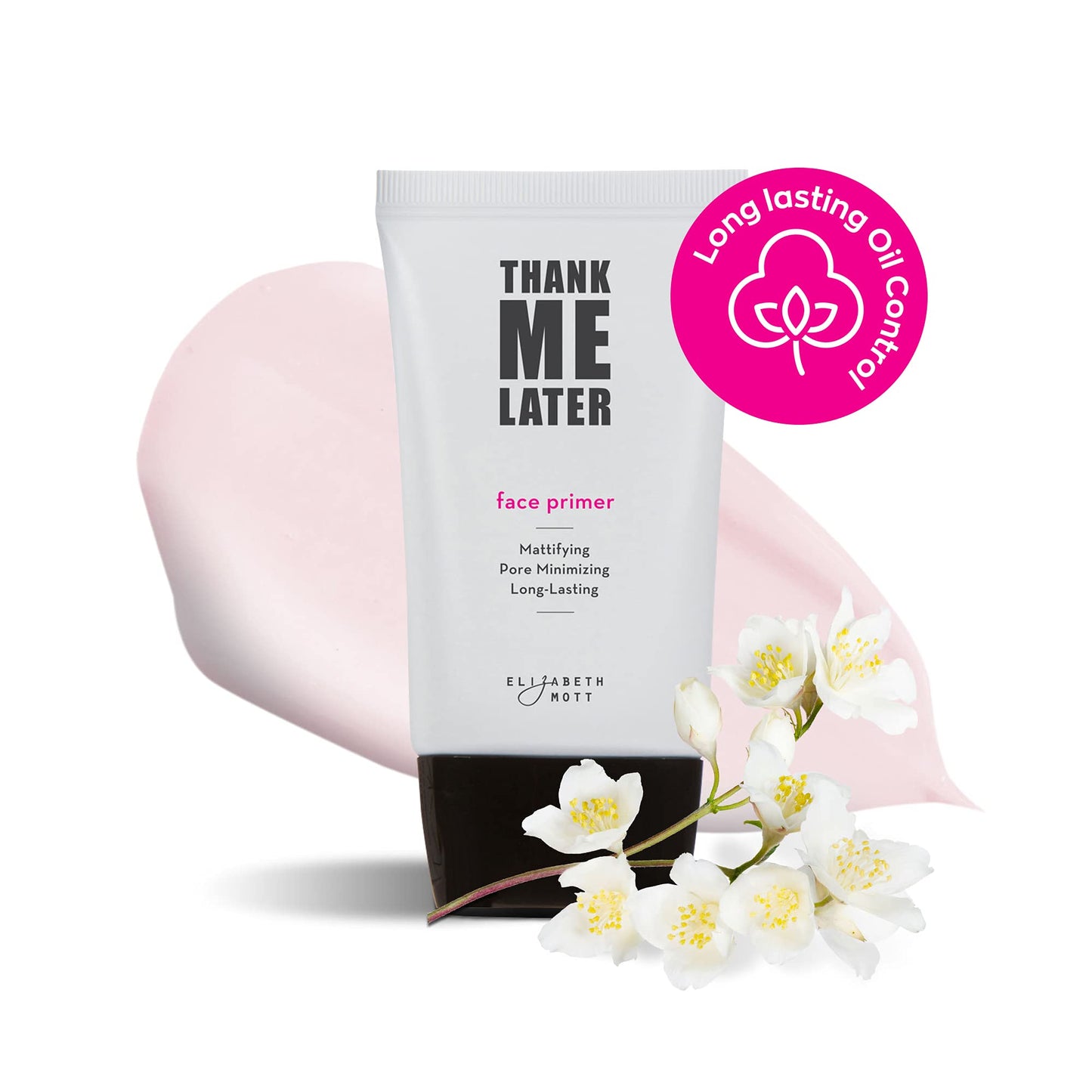 Elizabeth Mott - Thank Me Later Mattifying Face Primer (30g) and Thank Me Later Clean Face Towels - Cruelty Free - (2-Pack Bundle)