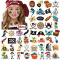 Pirate Temporary Tattoos (96pcs) - Waterproof Party Favors
