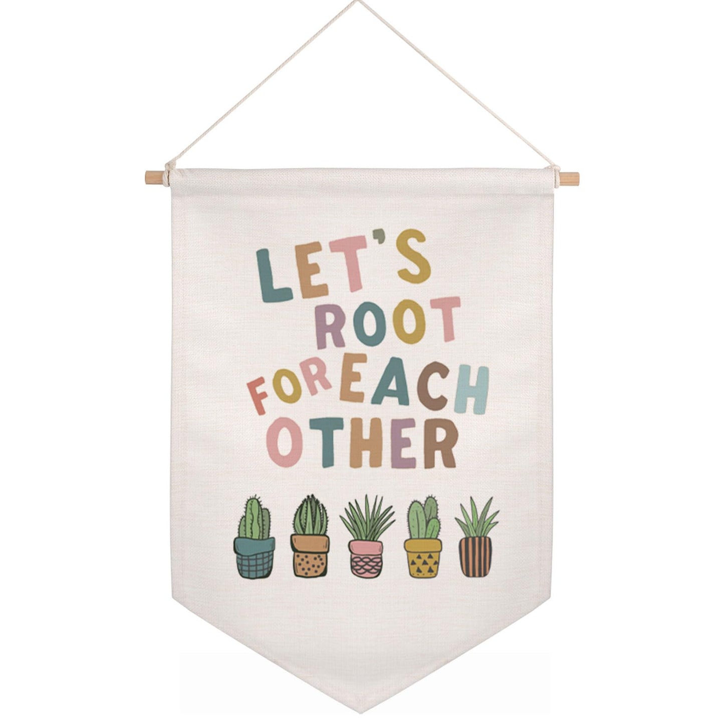 Let's Root For Each Other Sign, Boho Classroom Decor, Playroom Wall Banner Art, Classroom Poster, Homeschool Decor, Motivational Inclusive Class Banner, Classroom Sign