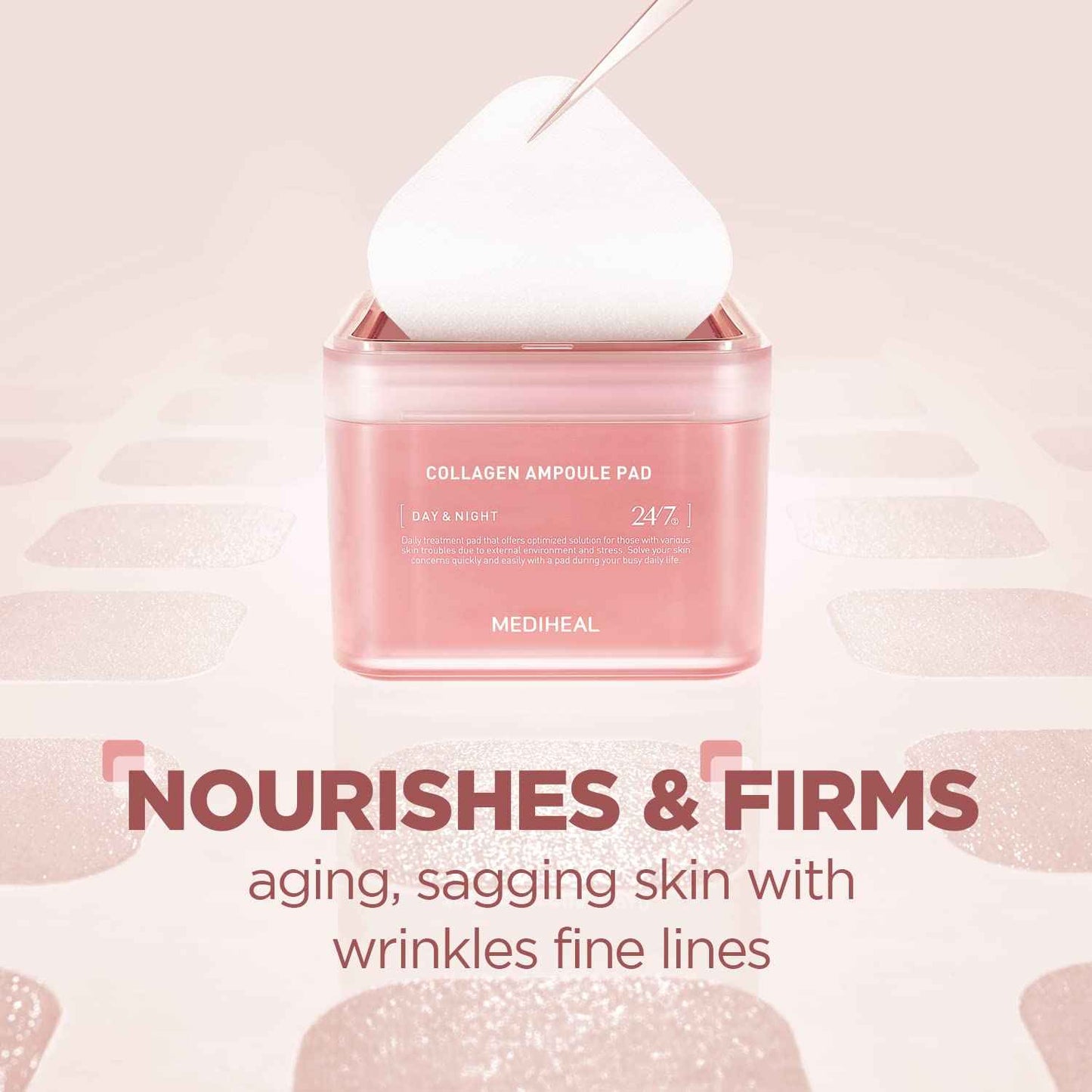 MEDIHEAL Collagen Boost Set Korean Beauty Sheet Mask Toner Pad Firming Fine Lines Glow